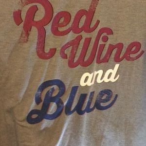 Red wine and blue